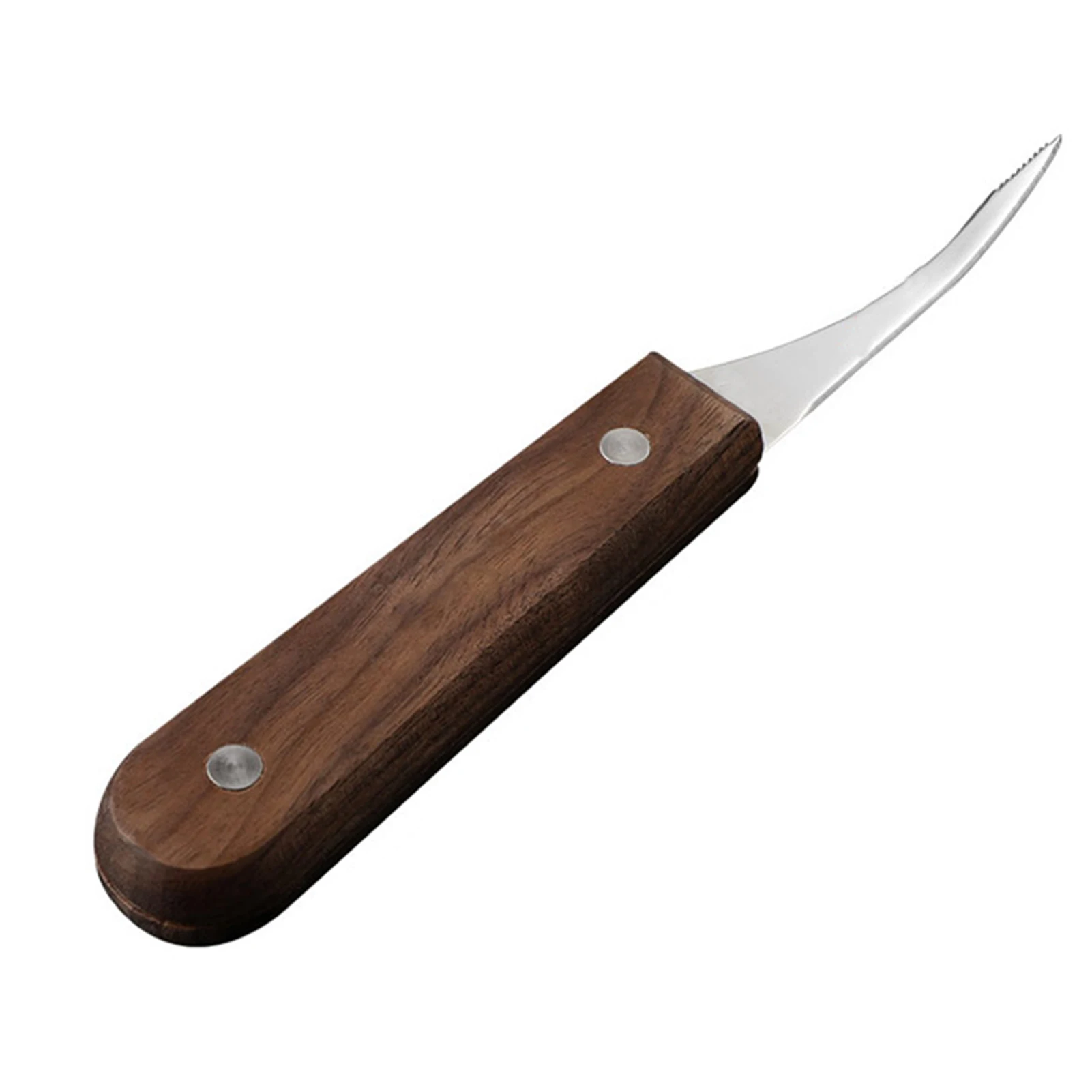 

Shrimp Line Remover Stainless Steel Shrimp Cleaner with Non Slip Black Walnut Wood Handle Kitchen Tools FBS889