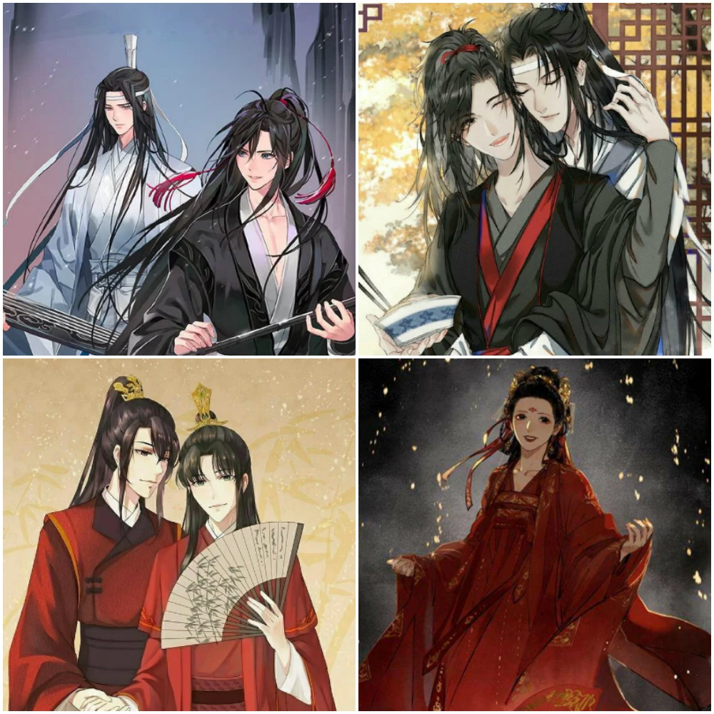 

Full Drill Diamond Embroidery Anime Mo Dao Zu Shi Wei Wuxian 5D DIY Diamond PaintingCross Stitch Mosaic Set Decor Festival Gift