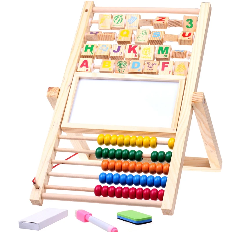 Multi-Function Abacus Learning Frame Wooden Counting Cognitive Board Children Early Education Mathematics | Канцтовары для офиса и