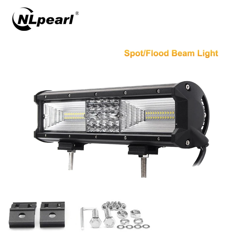 Nlpearl светильник бар/рабочий 204 Вт 3030 светодиодный бар 12V рабочий комбинированный