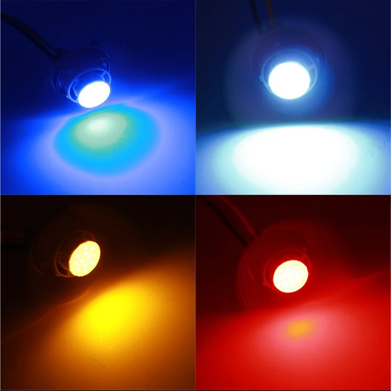 10 шт., Автомобильные светодиодные лампы 1156 ba15s p21w 1157 BAY15D COB 12SMD DC12v, лампа для прицепа, грузовика, автомобиля, стильный светильник для парковки, автомобильная светодиодная лампа