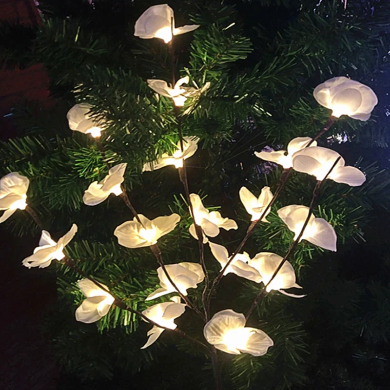 Настольная светодиодная имитация ветвей орхидеи лампа в виде дерева