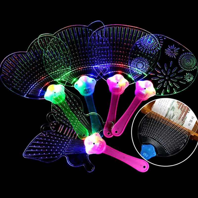1 шт. Дети День рождения Rave Led вентилятор светящиеся игрушки для детей игры