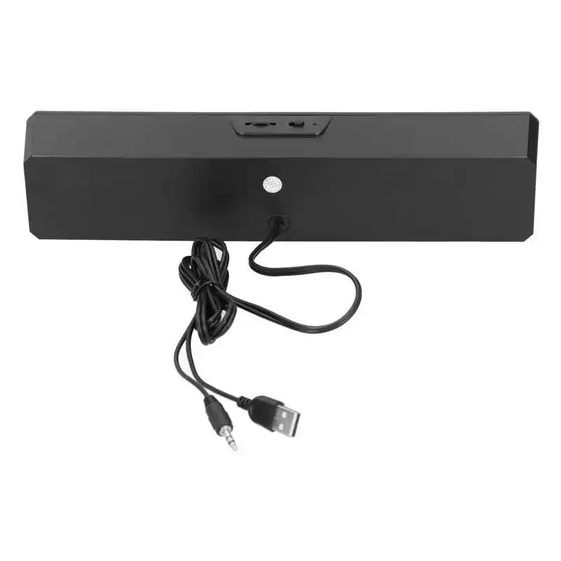 

Speaker Bass Speaker A4 Wired Computer Soundbar RGB Light Effect Stereo Bass Speaker Home Audio Speaker Stereo Soundbar