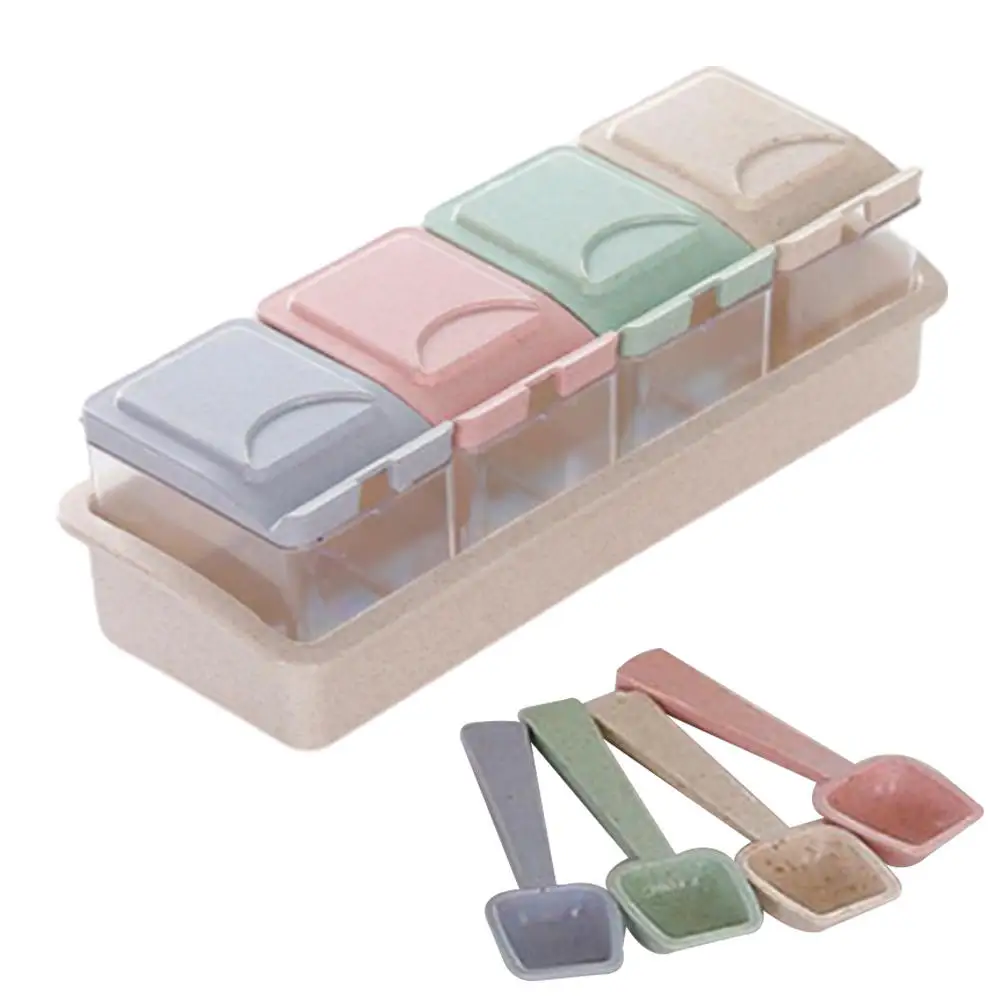 4 шт. бутылка для приправ из пшеничной соломы стеклянные кухонные принадлежности