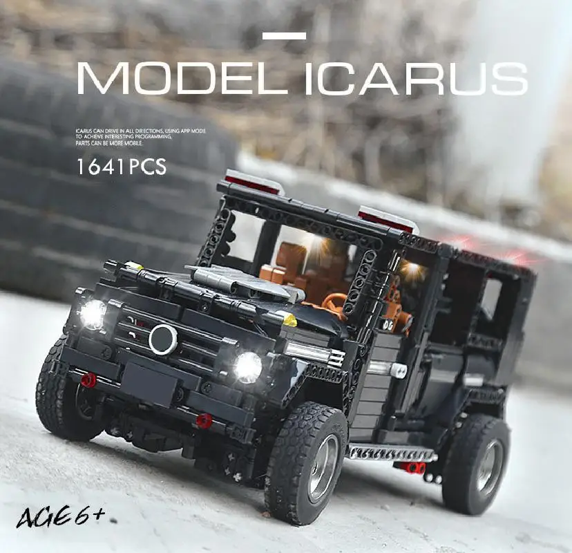 

Mould King Diy App Dynamic Edition Black Cross Country Car Acquisition Of Building Blocks Toys For Children Remote Control Car