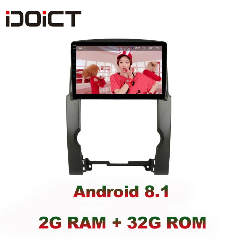 IDOICT Android 8 1 IPS 2G + 32G 8-ядерный автомобильный DVD-плеер GPS-навигация Мультимедиа для KIA