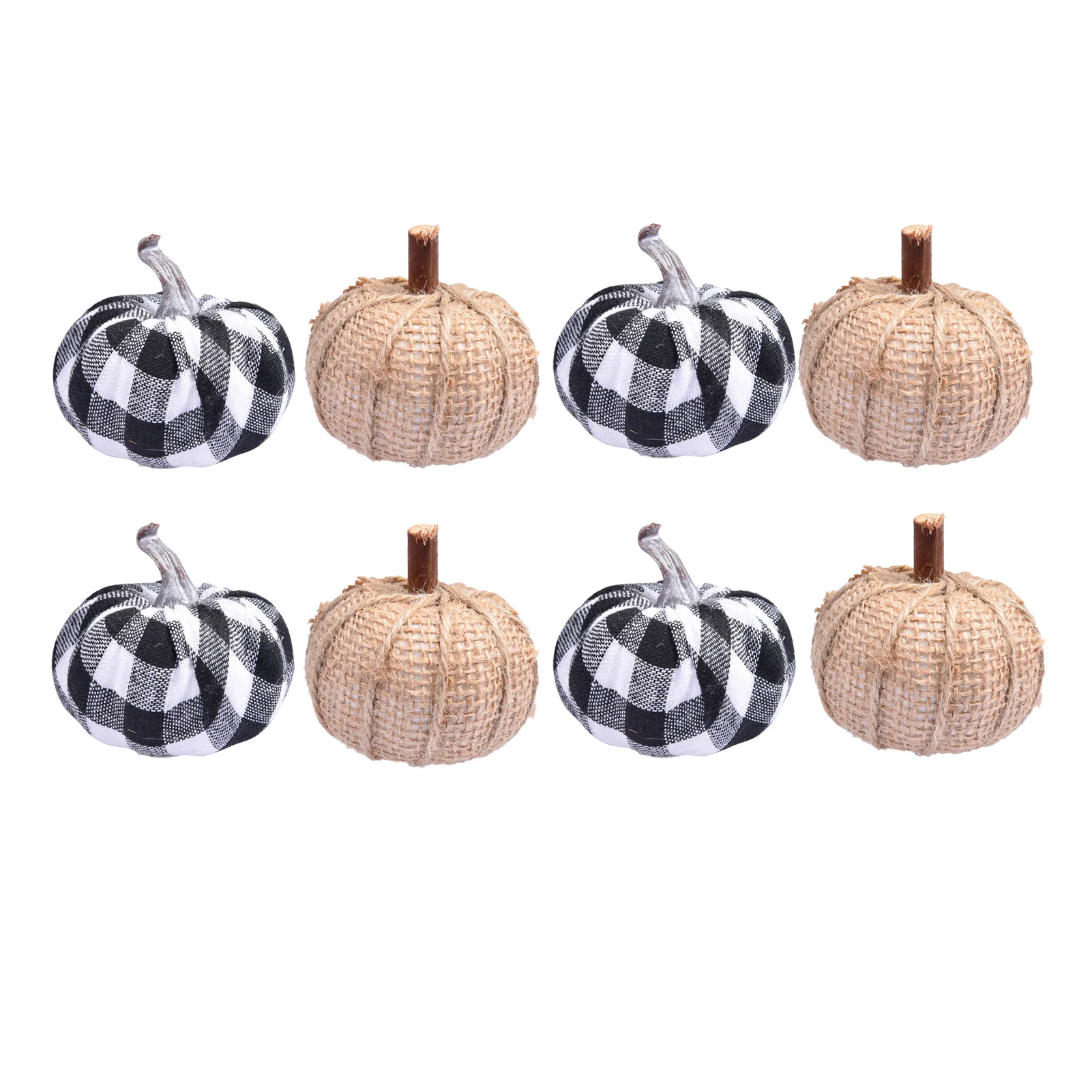 

8PCS Artificial Pumpkins Autumn Ornaments Halloween Decorations Pumpkin Model Fake Vegetable Halloween Plant Home Show