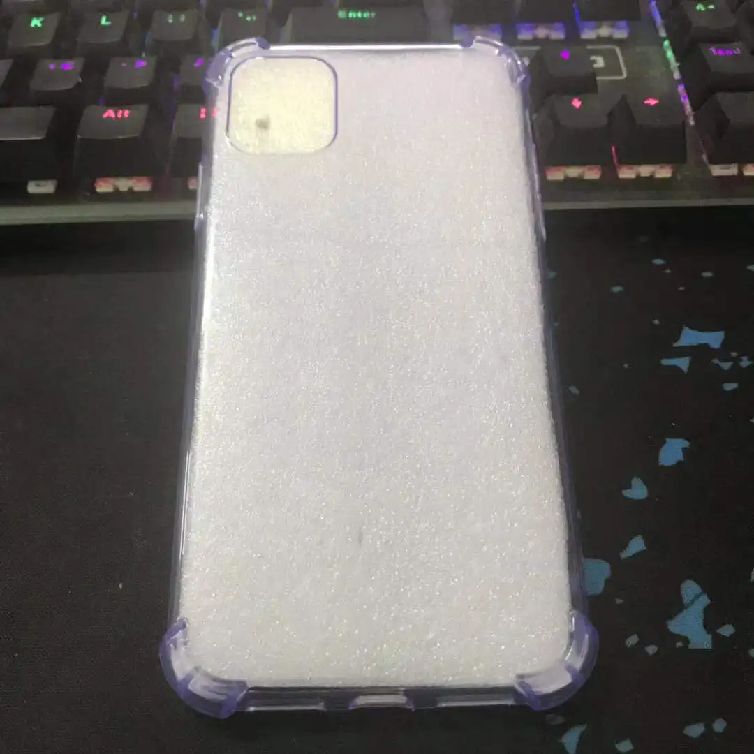 Purple Модный противоударный прозрачный силиконовый чехол для телефона для iPhone 11 Pro Max 8 7 6 6S Plus X XR XS Max Прозрачная защитная задняя крышка - Цвет: Purple