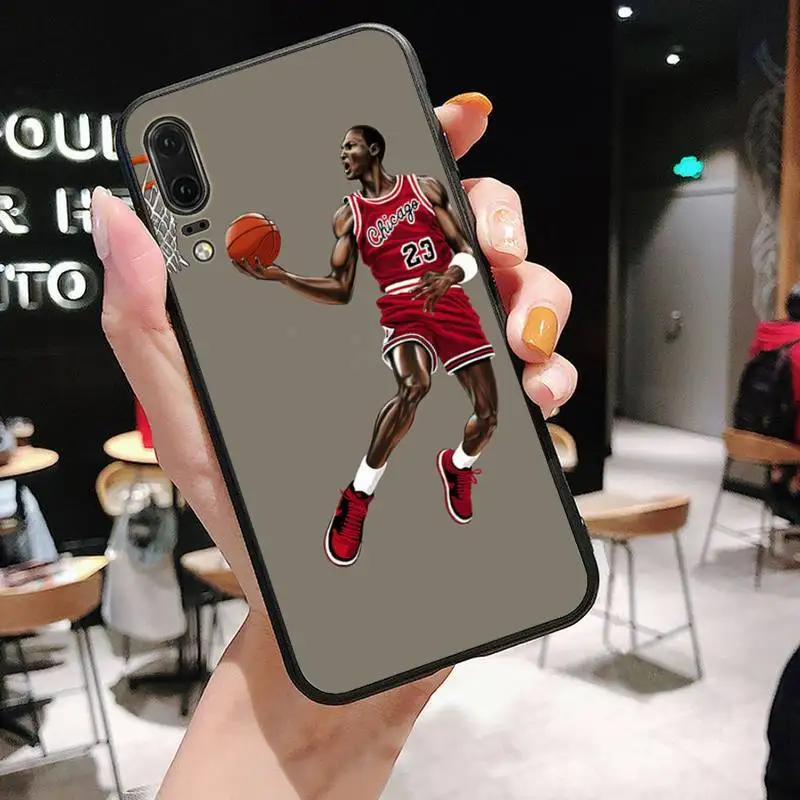 

Manton Basketball 23 Jordan Phone Case Cover For Huawei P9 P10 P20 P30 Pro Lite smart Mate 10 Lite 20 Y5 Y6 Y7 2018 2019