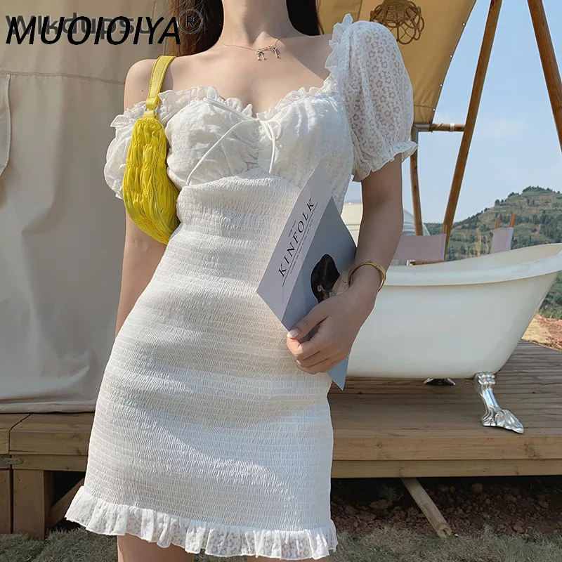 

Шикарные платья 2021, модное летнее пляжное французское платье, женские элегантные сказочные мини-сарафаны, облегающие Сексуальные вечерние ...