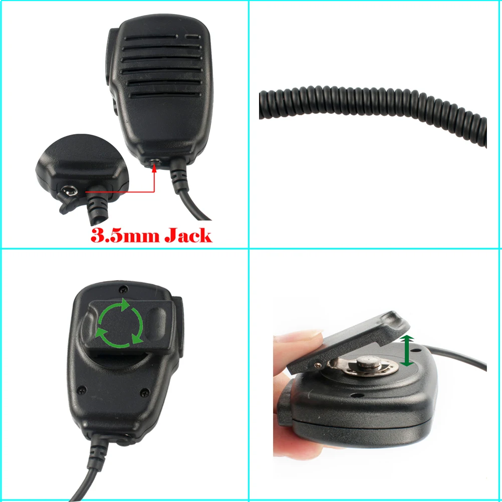 2Pin динамик микрофон для Kenwoode TK3107 TK3207 Walkie Talkie Baofeng UV5R UV-5RA 888S и Wouxun KG-UV6D Radi | Мобильные