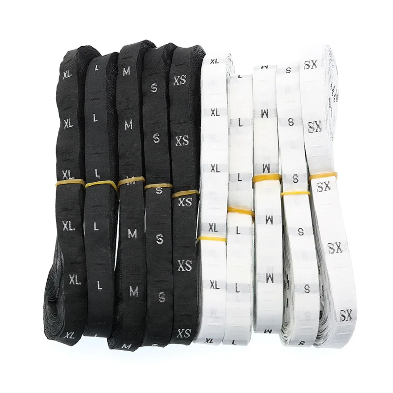 

500pcs / lot Stock Size Number Xs S M L Xl Clothes Labels For Boy Clothes Age Label Height Size Woven Labels For Size Clothes