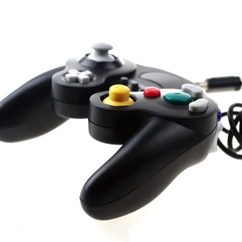 OSTENT Черный проводной ударный игровой контроллер для Nintendo GameCube NGC Wii видео