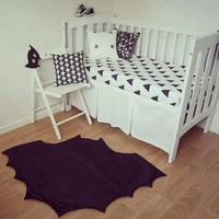 ins baby black hero play mat nordic scandinavian style blacket floor play rug baby boy room nursery decoration
