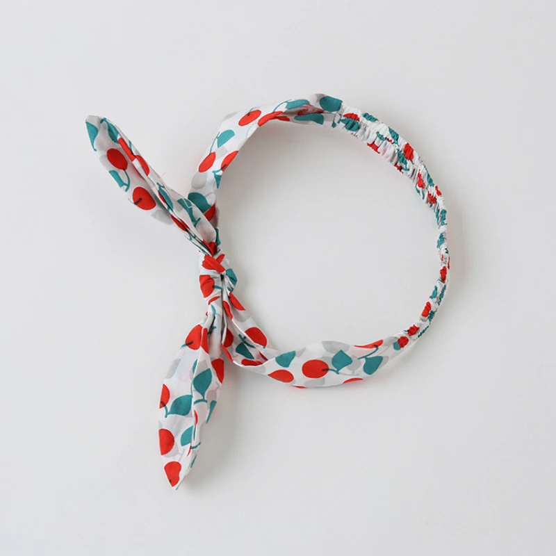 

New Korean Baby Girl Romper Baby Girl Clothes Cherry Print Sleeveless Baby Romper Dress+bow Headband Summer Baby Jumpsuit 0-18M