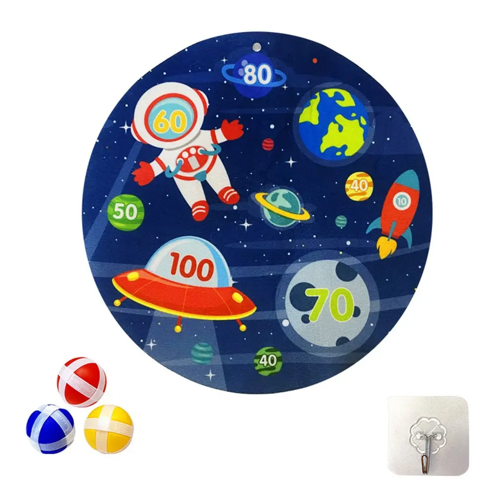 

Dart Board Children's Sticky Ball Target Dart Board Throwing Sticky Ball Single Side Astronaut Parent Child Interation Toy