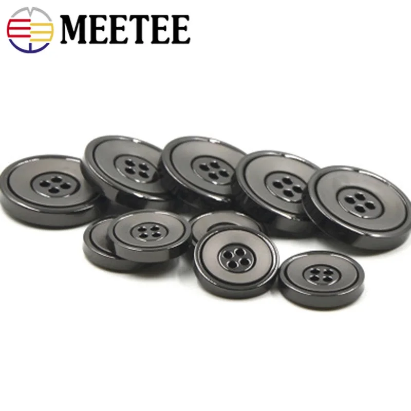 Meetee 10 шт. 20/28 мм четыре глаза Металлическая Кнопка DIY повседневный костюм пиджак