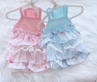 princess dog cat dress tutu cupcake dress lace design pet puppy skirt springsummer clothes outfit 5 sizes 2 colours