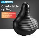 Удобное седло INBIKE для велосипеда, мягкое дорожное седло для мужчин и женщин, широкий из искусственной кожи, водонепроницаемые Запчасти для велоспорта