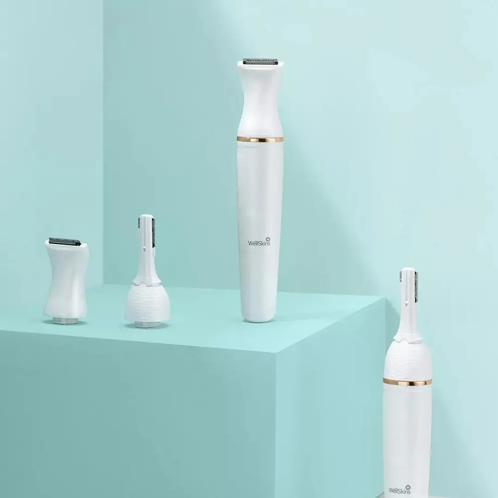 

XiaomiYoupin WellSkins WX--TM01 ElectricMulti Functional Eyebrow Trimmer Shaver Double Blade 30 Rotatable Angle No Skin Damage