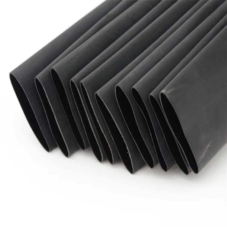 Черная термоусадочная трубка с двойными стенками водонепроницаемая содержит