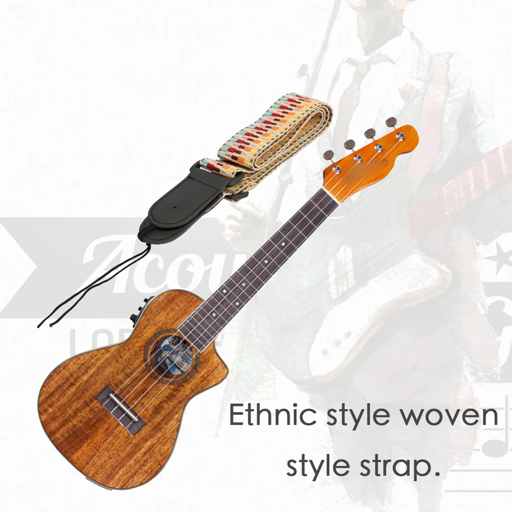 Нейлоновые ремни для электрогитары бас гитары в этническом стиле аксессуары