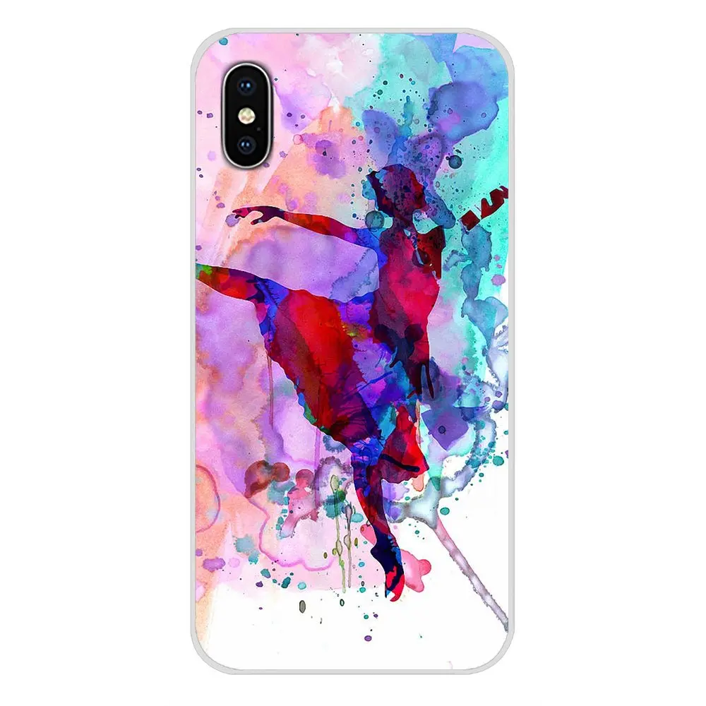 Рисунком балерины для девочек танцев Apple iPhone X XR XS 11Pro MAX 4S 5S 5C SE 6S 7 8 Plus ipod 5 6