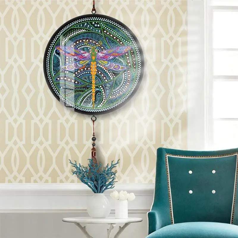 Алмазная 5D картина с кисточками Набор для вышивки Мандала животными спальни