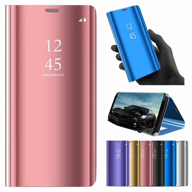 Зеркальный умный флип-чехол для Samsung Galaxy J6 2018 роскошный оригинальный чехол чехлы J
