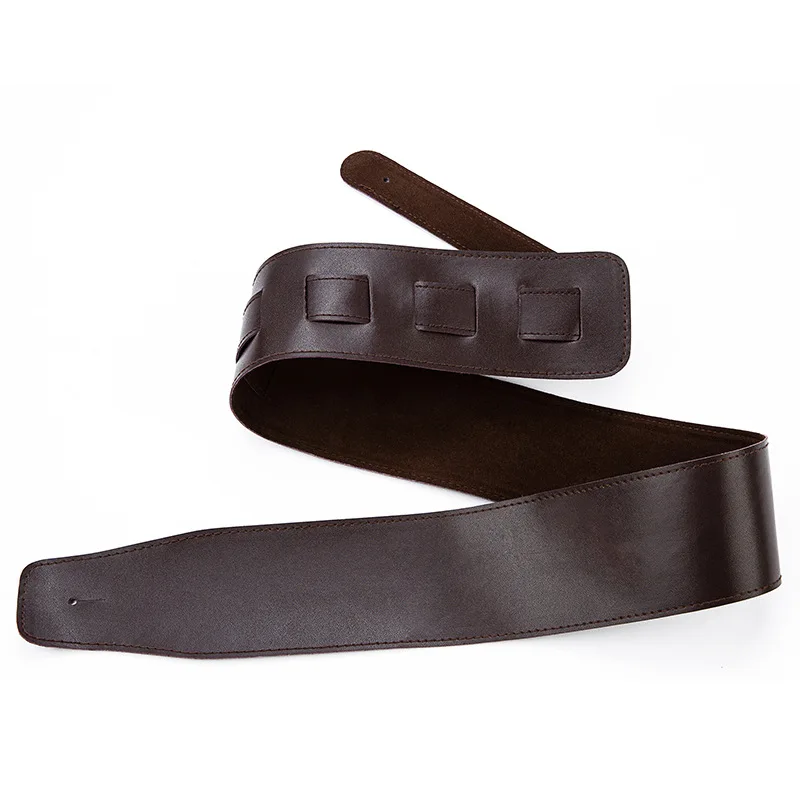 universal einstellbare hohe qualität gitarre lederband elektrische gitarre bass strap strap musical gitarre teile zubehör free global shippi