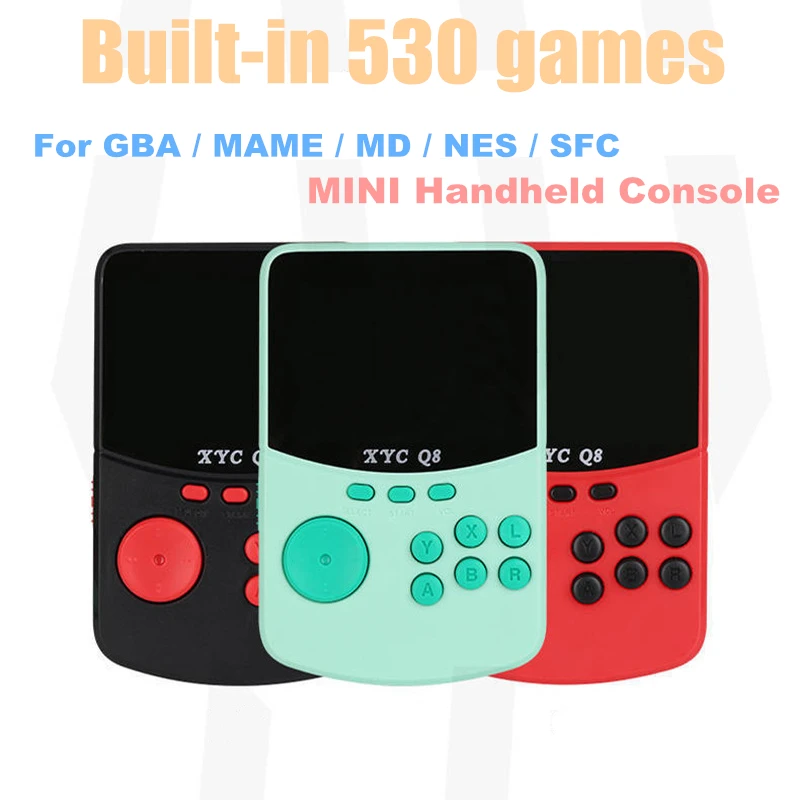 Портативная консоль для видеоигр 530 встроенных классических ретро игр экран 2 8