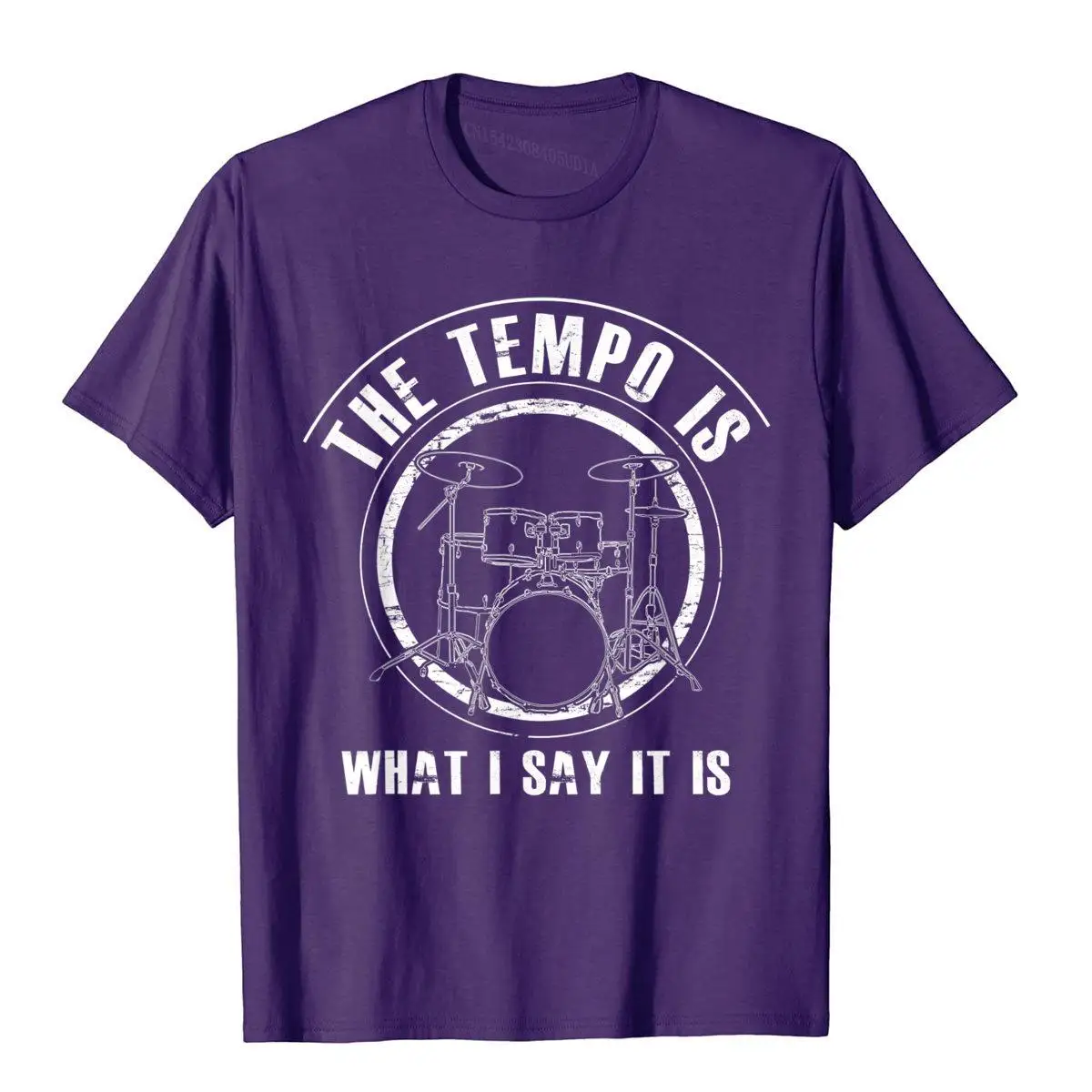 Мужская футболка с надписью The Tempo Is What I Say It забавная в подарок барабанщику топы