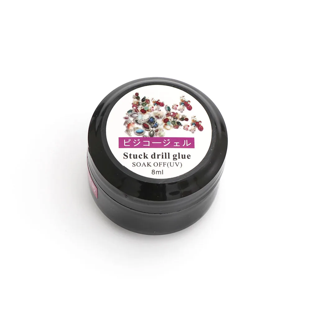 8 мл/уп. ногтей Стразы клей супер липкий УФ-гель для Клей ногтевое искусство