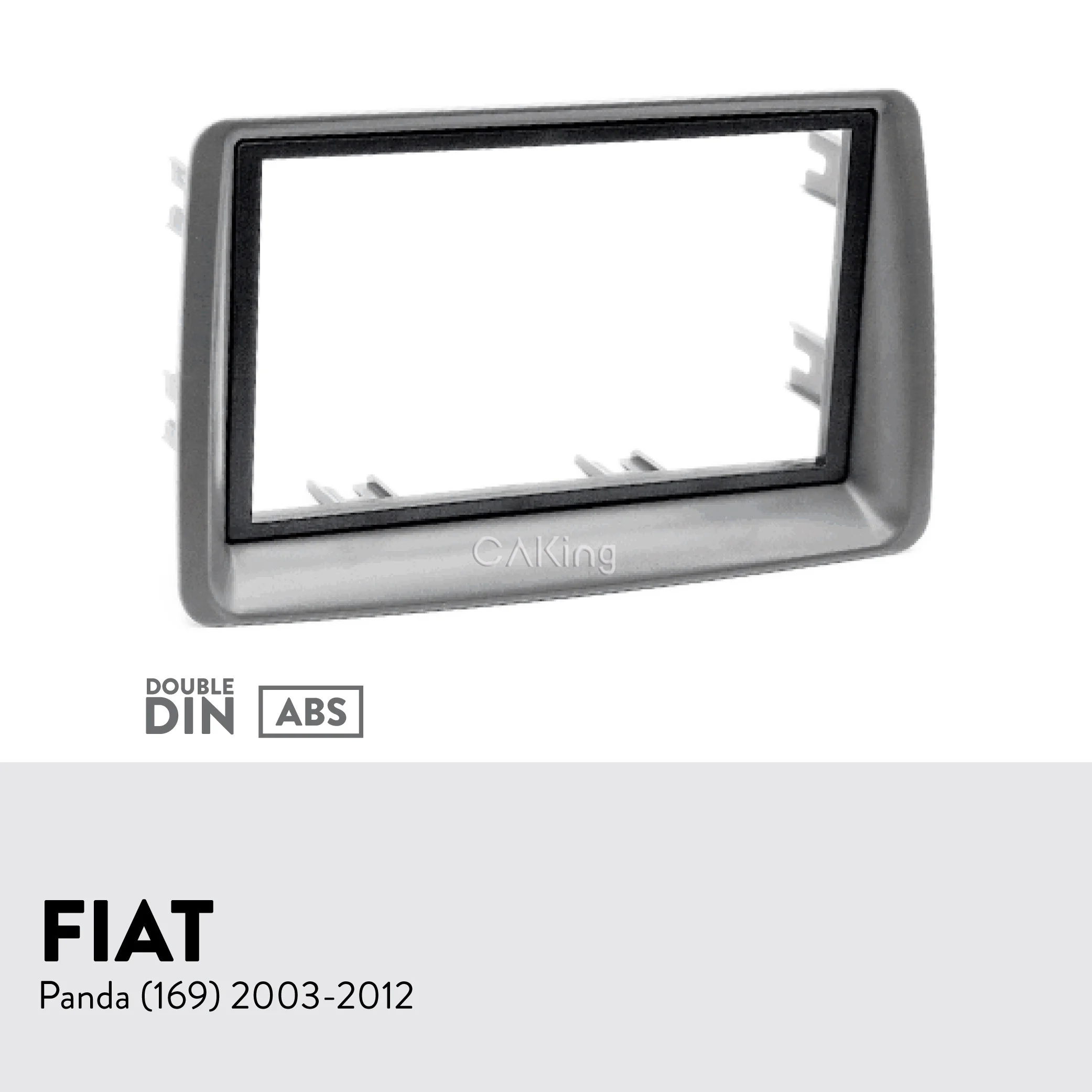 Двойная Din Автомобильная радиопанель Fascia Для FIAT Panda (169) 2003 2012 комплект для