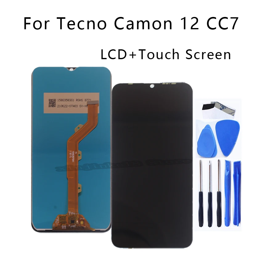 

6.52" LCD For Tecno Camon 12 CC7 LCD Display Touch Screen Digitizer Assembly replacement For Tecno Camon12 KC8 Phone Repair kit