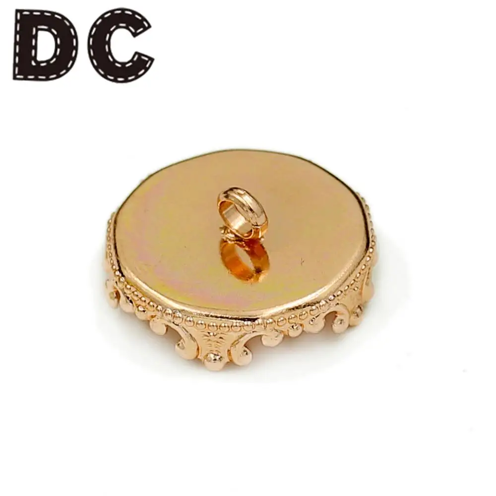 

DC 10pcs/lot Copper-Plated Button Bottom Tray Base Fit 15/20mm Round Button Cameo Settings DIY Jewelry Making Finding
