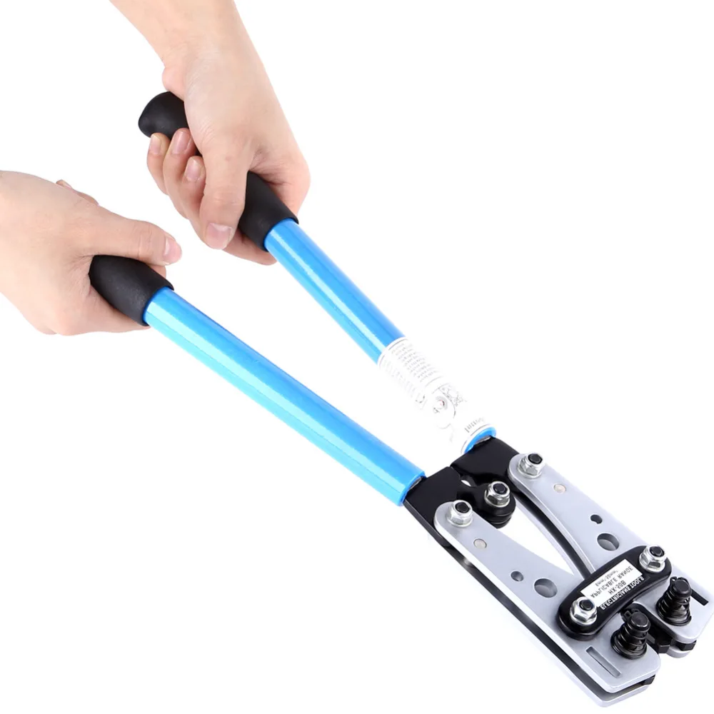 

CN Crimping Plier 6-50mm Tube Terminal Crimper Multitool Battery Cable Lug Hex Crimp Tool Cable Terminal Plier Hand