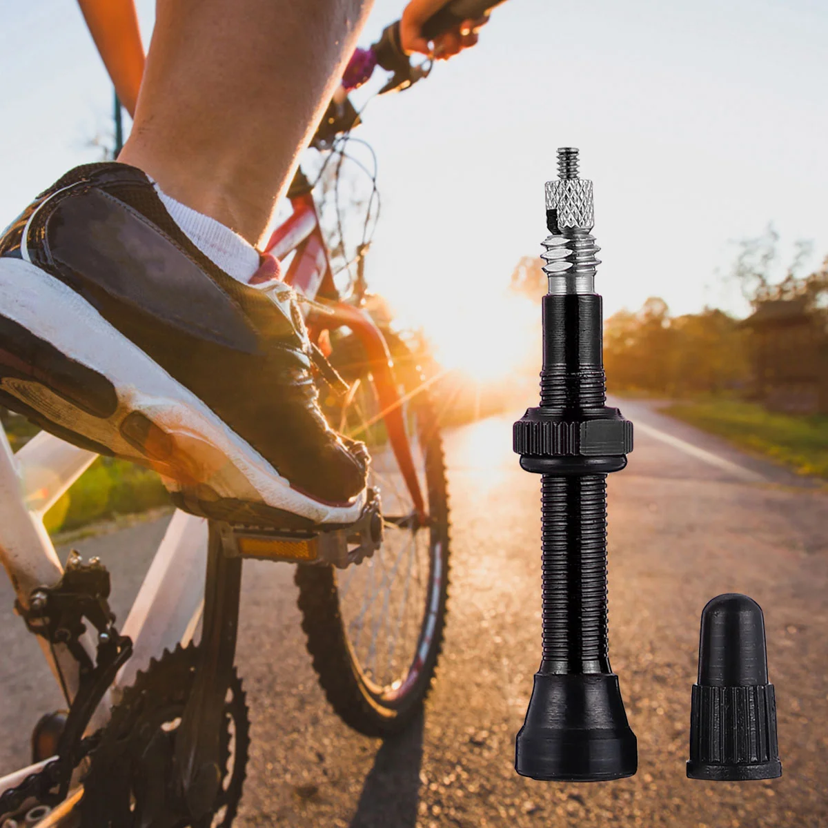 1PC Bike Vacuum Presta Mountain Cycling Inflating Tubeless Air for Use (Random Color 40MM) | Спорт и развлечения