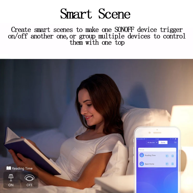 Настенный сенсорный высветильник ель Sonoff T0 с поддержкой Wi Fi