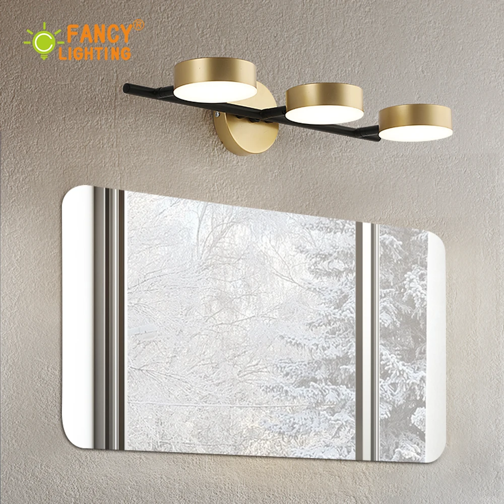 (Бесплатная 220V светильник источник) современный 1/2 /3 головы led настенный