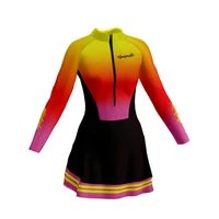 brazil woman cycling skirt outfit mtb triathlon skirt dress skinsuit maillot vestidinho bicycle sport cycling suit wyndymilla