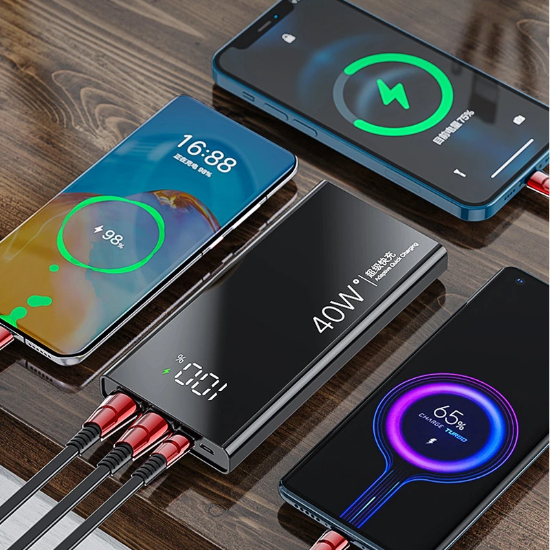 20000mAh 10000mAh Power Bank PD 40W Super Fast Charge for Huawei P40 20W Powerbank iPhone 12 11 Samsung Poverbank with Light | Мобильные