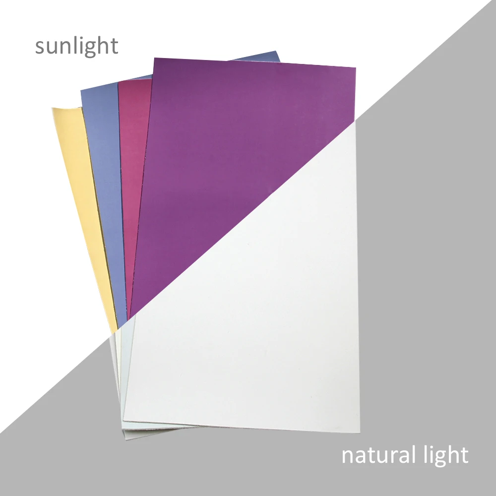 4 шт./компл. 20*33 см УФ Цвет изменить светильник реактивной Синтетическая кожа