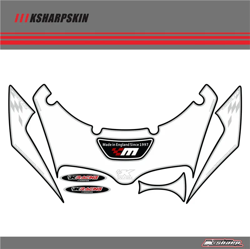 

Front Fairing Motor Number Board 3D Gel Protector for KAWASAKI ZX750R 1996-2003 1997 1998 1999 2000 2001 2002 2003
