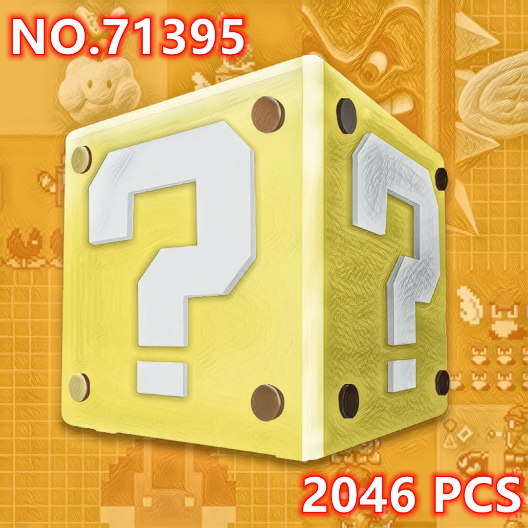 

New Moc Super Marioed 64 Question Compatible 71395 Model Tv Game Building Blocks Bricks Toy Children's Christmas Day Gift Set