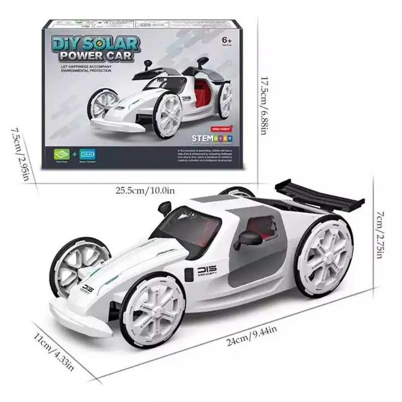 

DIY Kits Solar Car Science Experiment Kids Educational Technology Physics Toys Self-assembled Electric Model Car Children Gift