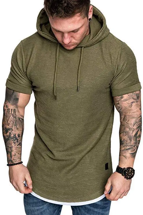 

MRMT 2021 Brand New Men's Hoodies Sweatshirts Casual Fashion Pure Color Pullover for Male Short Sleeve Hoodie Sweatshirt