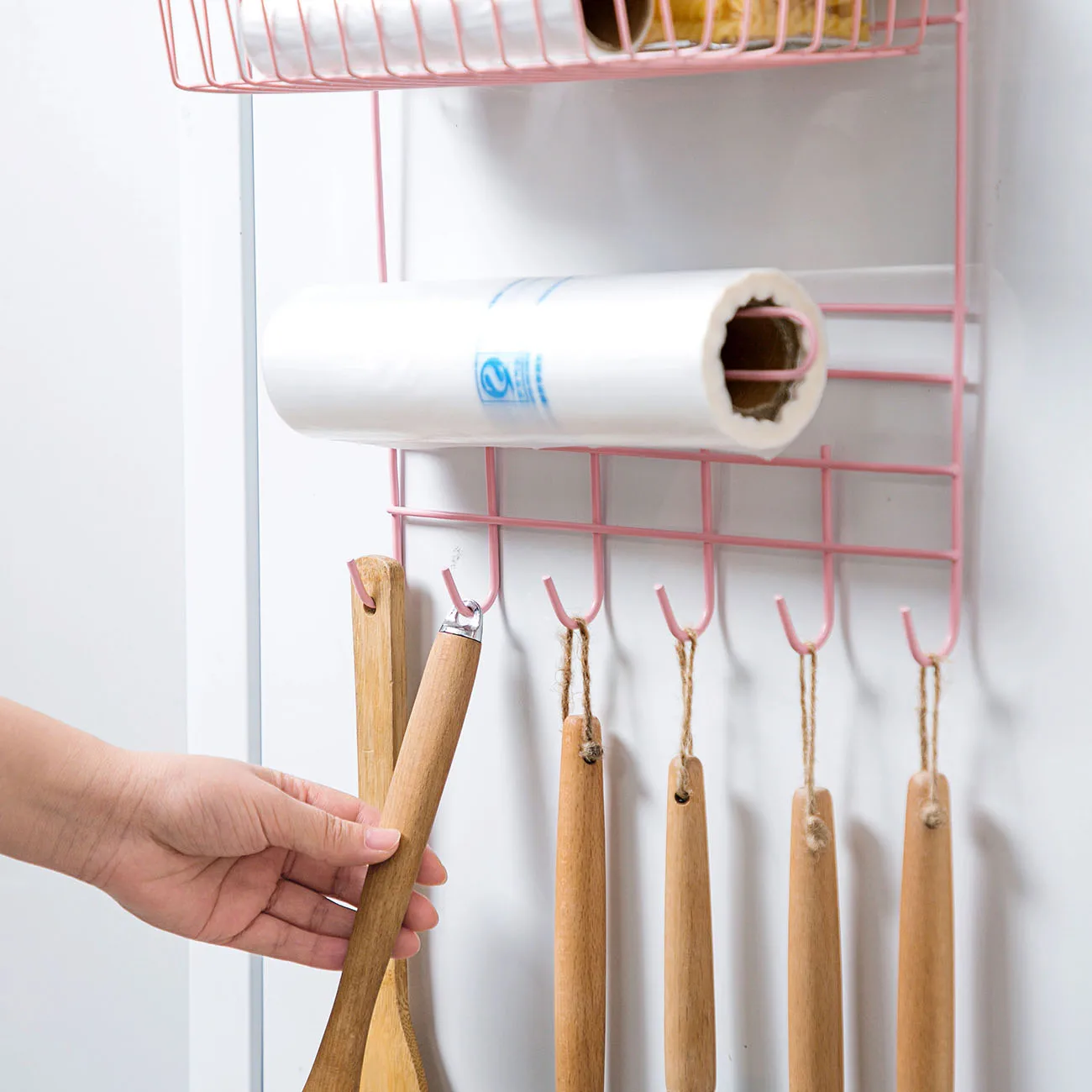 Железная кухонная полка-органайзер подвесная рефрижератор шкаф для хранения