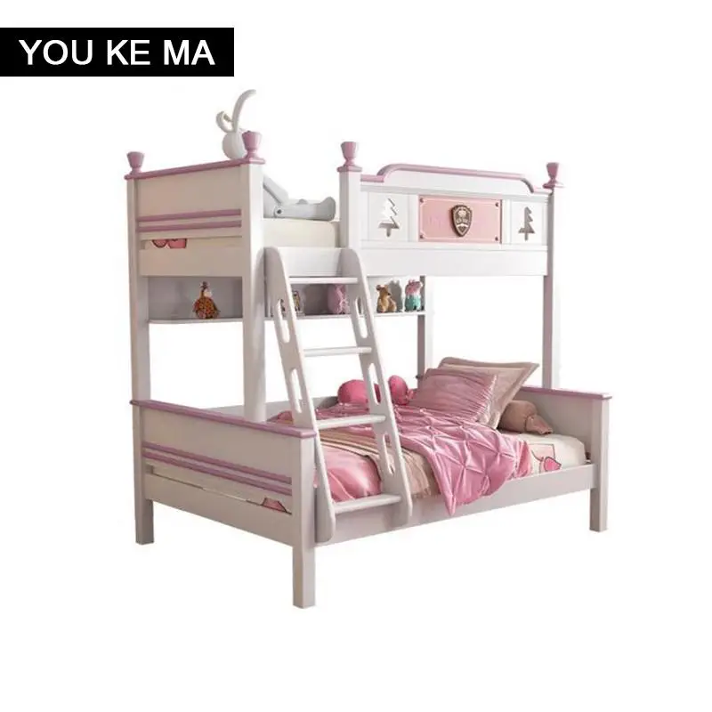 Современная мебель для детей двухслойная детская кровать-слайдер двухъярусная